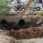 CESPM detecta taponamiento sen tres drenes de Mexicali